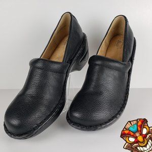 GH Bass & Co Clogs Womens Sheena Rippled Black Man Made Material Shoes Sz 8.5 M